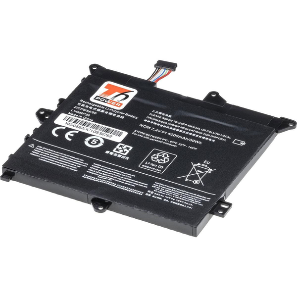T6 Power for Lenovo Yoga 300-11IBR, Li-Poly, 7.4 V, 4000 mAh (30 Wh), black