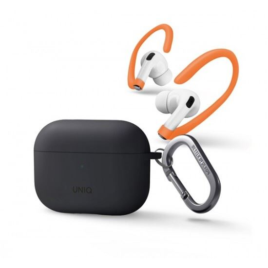 Uniq Nexo Apple Airpods Pro 2 tok fülkampóval szürke (UNIQ-AIRPODSPRO2-NEXOGRY)