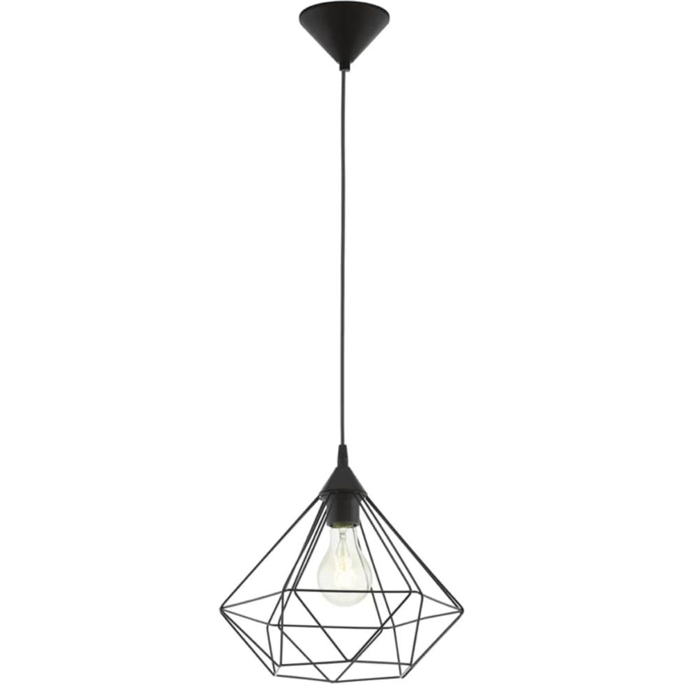 LED lámpa függeszték , mennyezeti , E27 , műanyag , fekete , EGLO , TARBES , 94188 (94188)