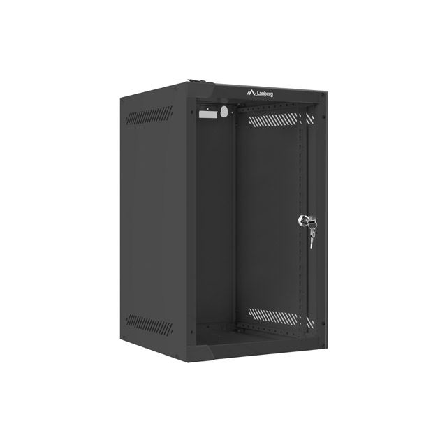 Lanberg 9U 10" fali rack szekrény 280x310mm fekete (WF10-2309-10B) (WF10-2309-10B)