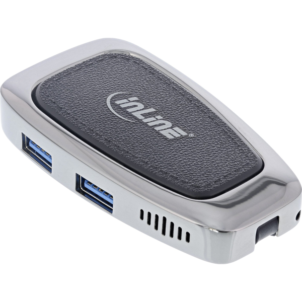 InLine 33272A hub di interfaccia USB 3.2 Gen 2 (3.1 Gen 2) Type-C 10000 Mbit/s Argento