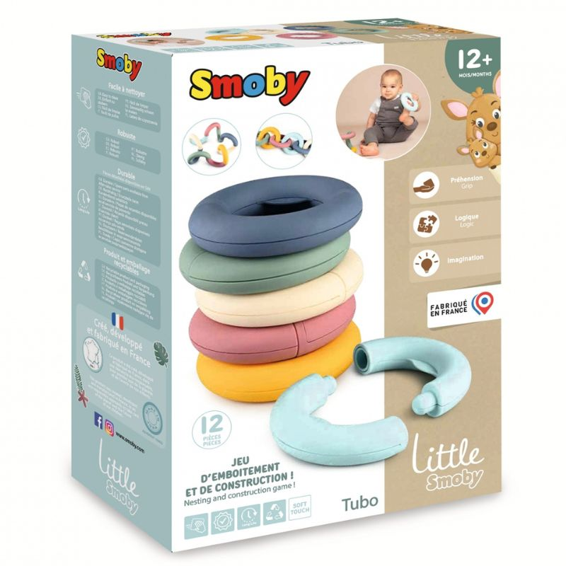 Little Smoby Tubo készségfejlesztő játék - 12 darabos (7600140307)