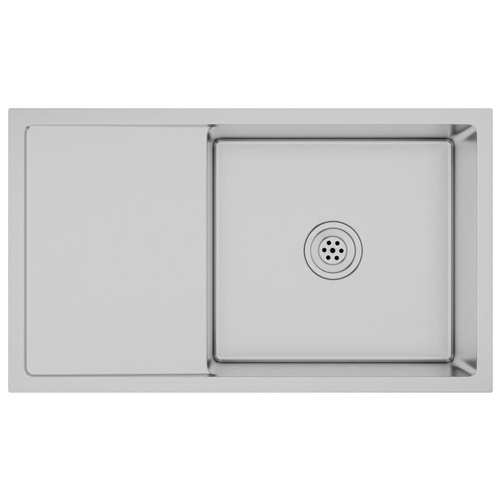 kézzel készült rozsdamentes acél mosogató (51520)