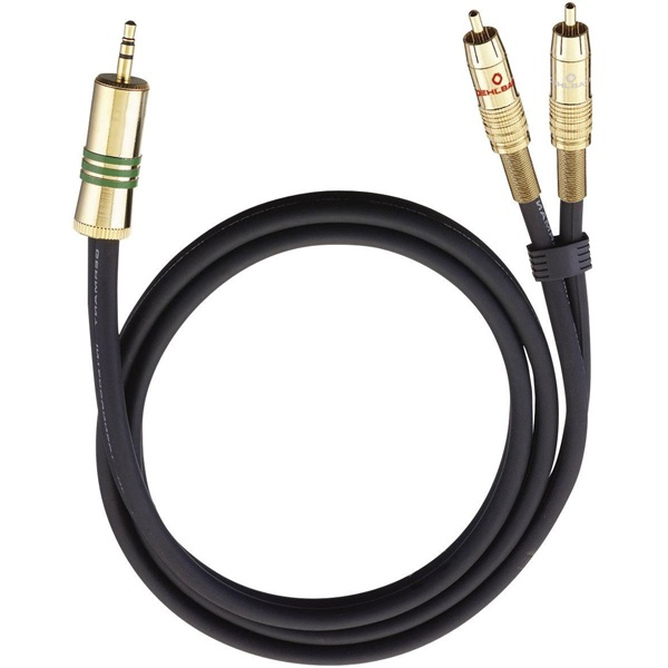 Oehlbach NF1 / Jack Sztereó 3,5 mm Jack - 2 RCA kábel 1 méter (2056) (2056)