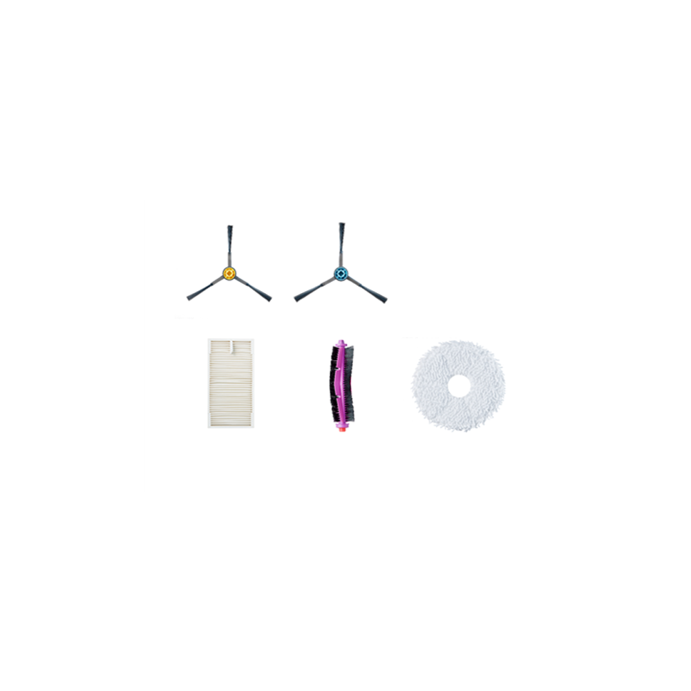 Midea V12 Robotporszívó Pótalkatrész készlet (6 db Oldalkefe / 2 db Főkefe / 3 db Hepa szűrő / 4 db Felmosó kendő / 3 db Porzsák) (12175000A43962)