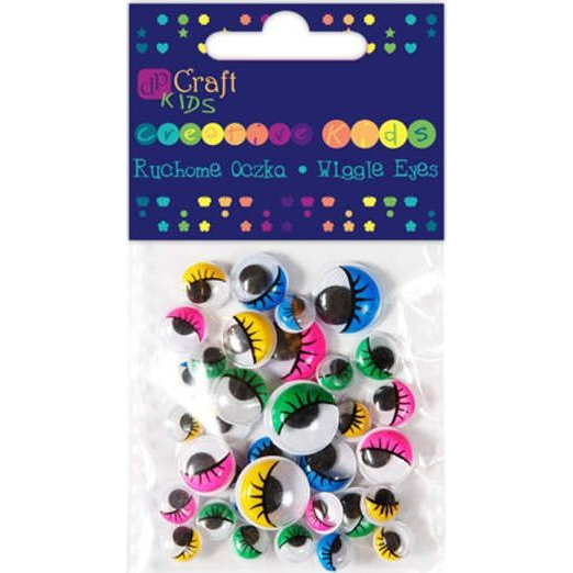 DP Craft Kerek Mozgó Szem Mix 36 Darab Vegyes Méretben Szempillás (5907589912203)