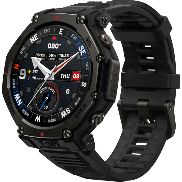 Amazfit T-rex 3 Pro 3,35 cm (1.32") AMOLED 44 mm Digitaal 466 x 466 Pixels Touchscreen Zwart Wifi GPS