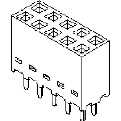 Molex Beépíthető hüvelysor (standard) Pólusok száma 20 Raszterméret: 2.54 mm 901512120 1 db tubus