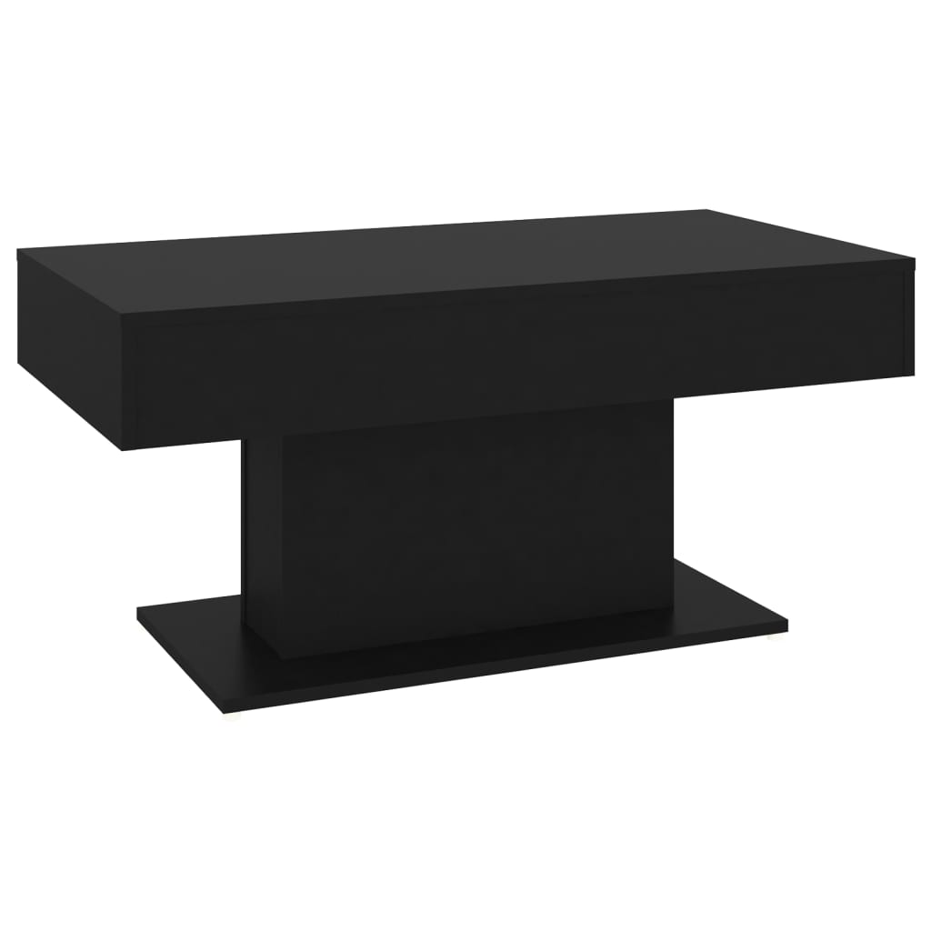 fekete forgácslap dohányzóasztal 96 x 50 x 45 cm (806832)