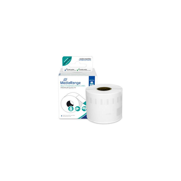 MediaRange Papieretiketten Dymo  54x101mm  220 Stk.  sw/ws