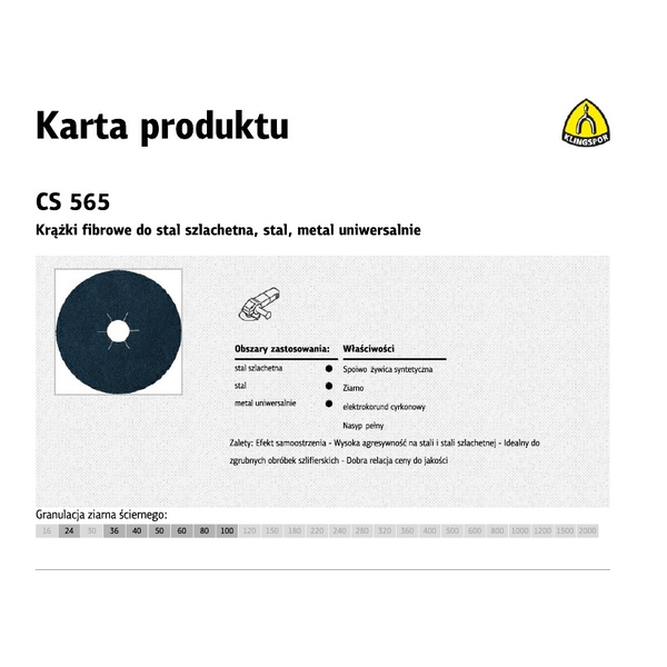 K.FIBRA ROCK 125 gr. 100 CS565 /25 pcs METAL