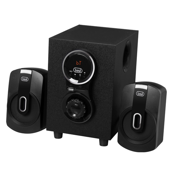 Trevi AVX 615 BT hangfalszett 30 W Univerzális Fekete 2.1 csatornák 1-utas 5 W Bluetooth