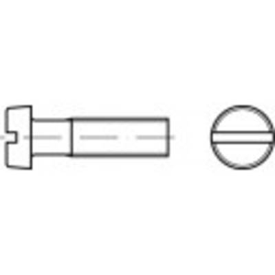 TOOLCRAFT TO-5445177 hengeres fejű csavar M5 35 mm egyeneshornyú DIN 84 sárgaréz 1000 db (TO-5445177)