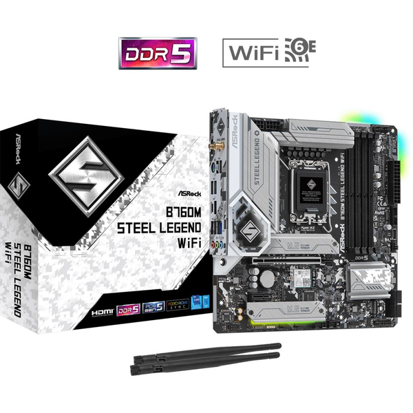 ASRock B760M Steel Legend WiFi alaplap (90-MXBL70-A0UAYZ)