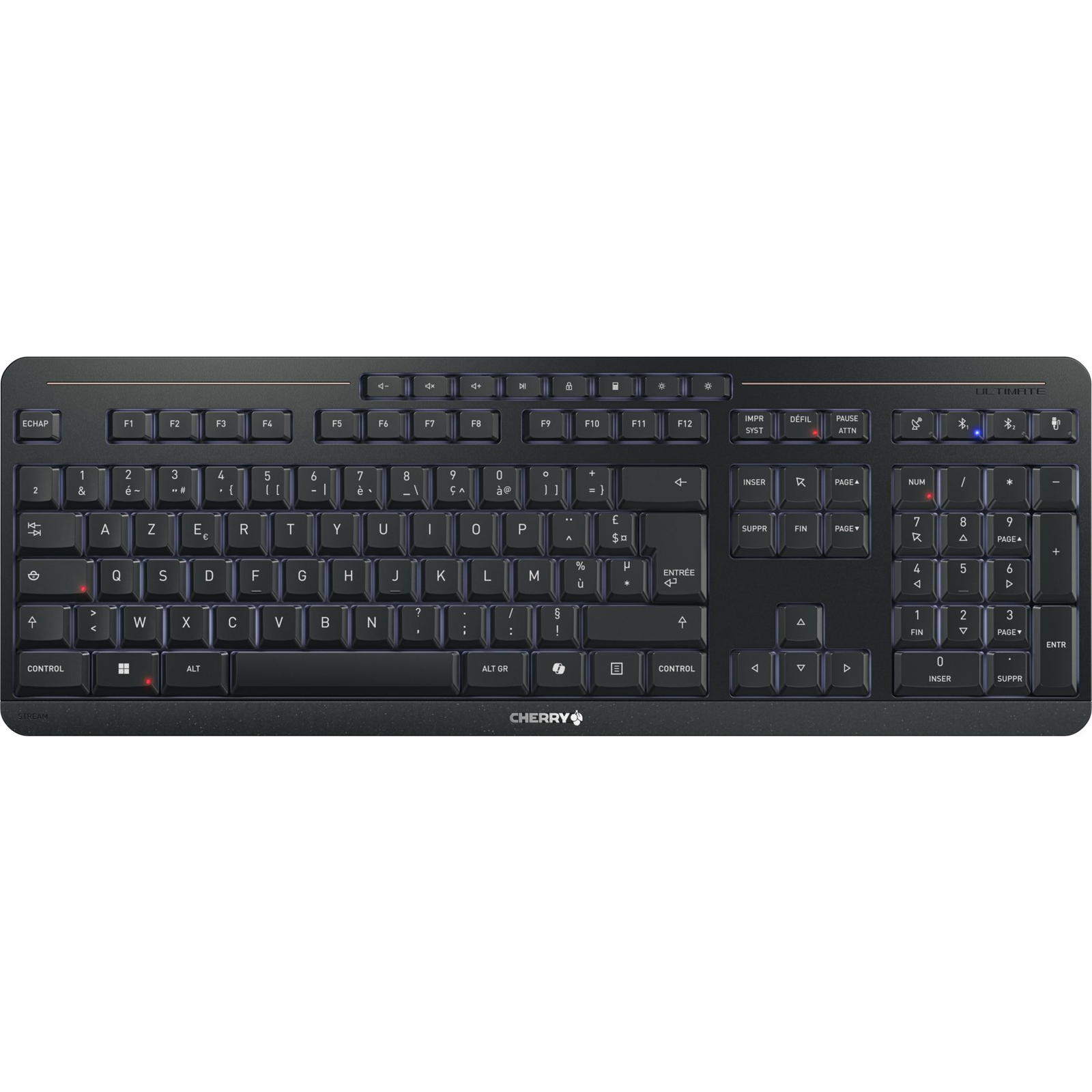 CHERRY Stream Ultimate többeszközös billentyűzet Francia fekete (JK-8570FR-2)