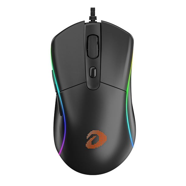 Mouse gaming Dareu A960 cu fir, RGB, 18000 DPI, 6 Butoane, Lungime cablu 1.8m, Negru
