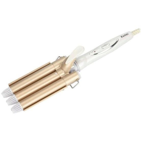 Alum tripla kerámia hajsütővas - KEMEI