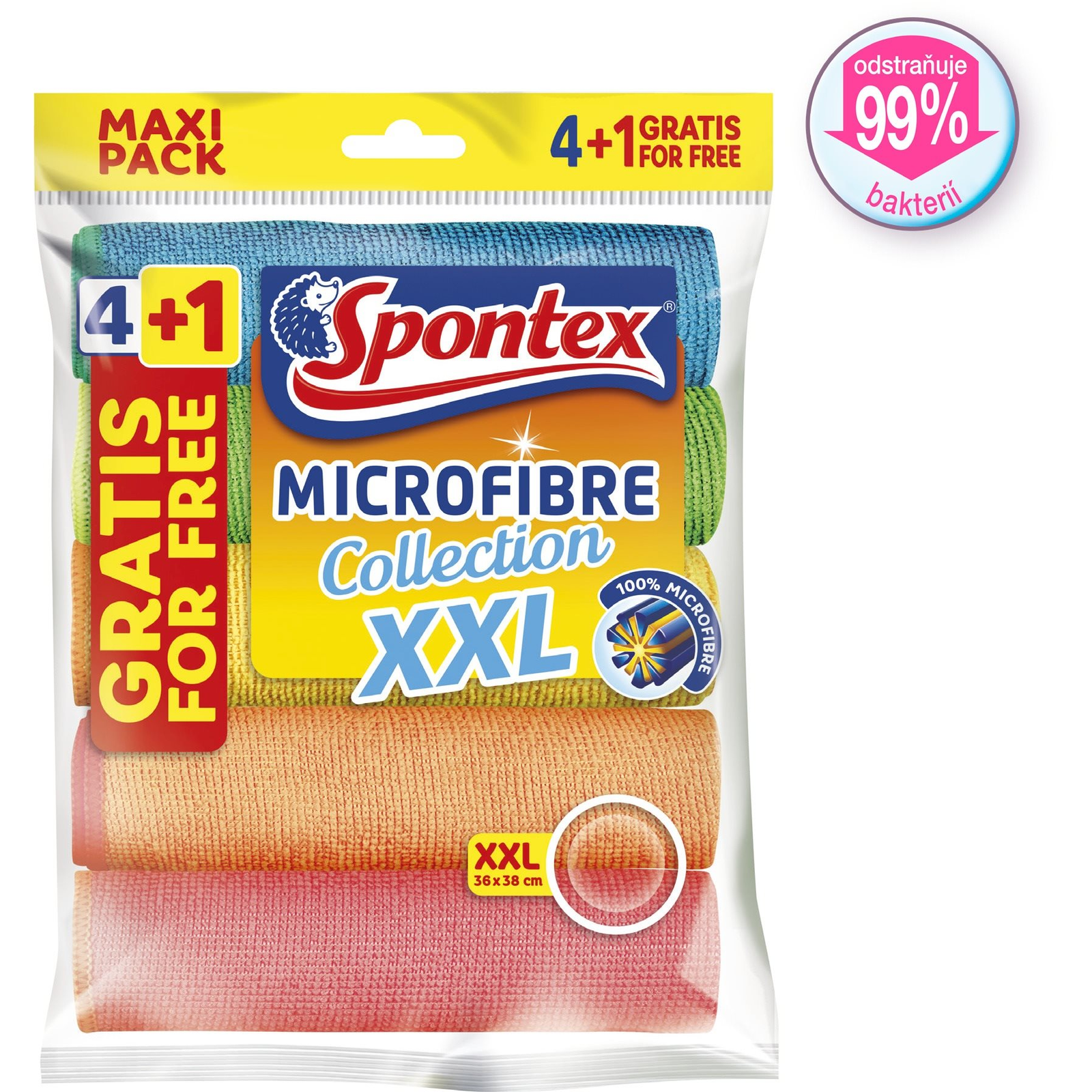SPONTEX Microfibre Economic XXL 38 × 40cm - 5db (3384121218047)