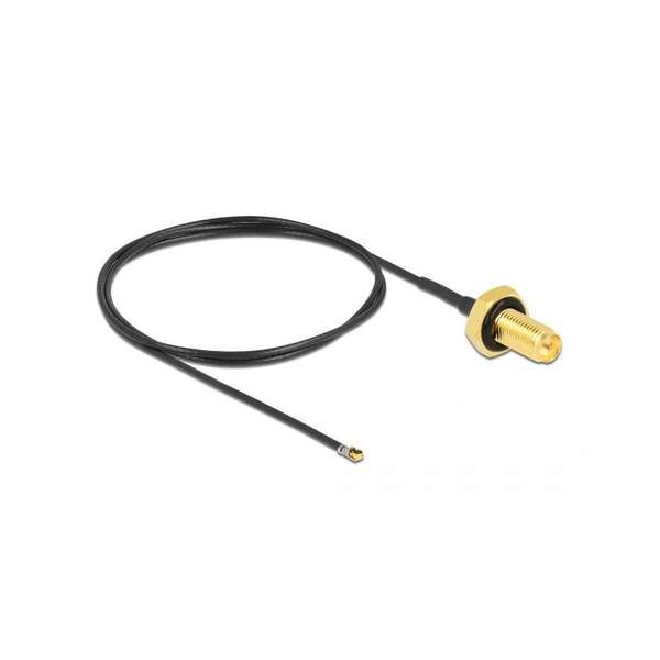 DELOCK Antennenkabel RP-SMA Buchse,MHF 4L LK  1.37 50cm