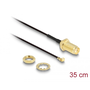 Delock SMA jack - MHF I csatlakozó 1.37 antenna kábel 35cm (88824)