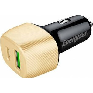 Ładowarka Energizer Energizer Ultimate - Ładowarka samochodowa USB-C & USB-A 38W PD + QC3.0 (Złoty / Czarny)