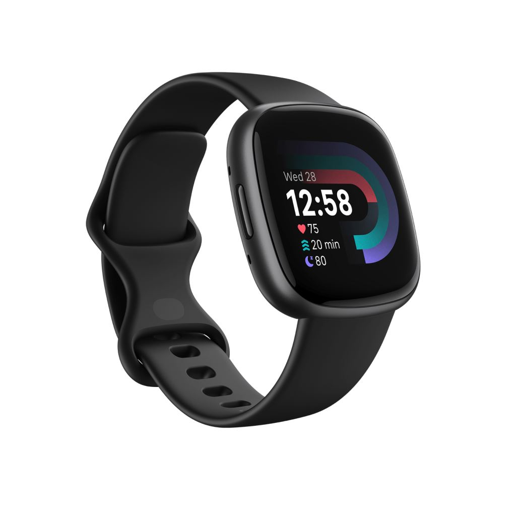 Fitbit Versa 4 okosóra fekete/grafit alumínium (FB523BKBK)