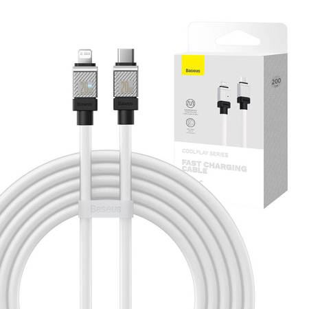 Baseus USB-C - Lightning kábel 20W 2m fehér (CAKW000102)