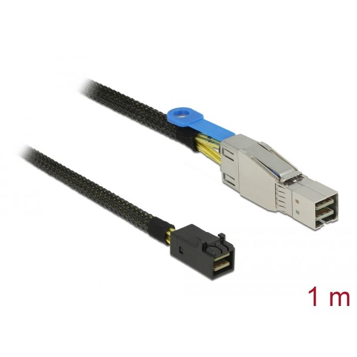 Delock Mini SAS HD SFF-8644 > Mini SAS HD SFF-8643 kábel 1m (83618) (del83618)