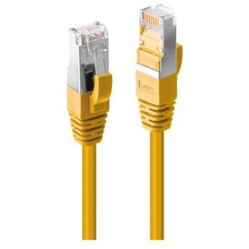 LINDY 47870 RJ45 Hálózati kábel, patchkábel CAT 6A S/FTP 20.00 m Sárga 1 db (47870)