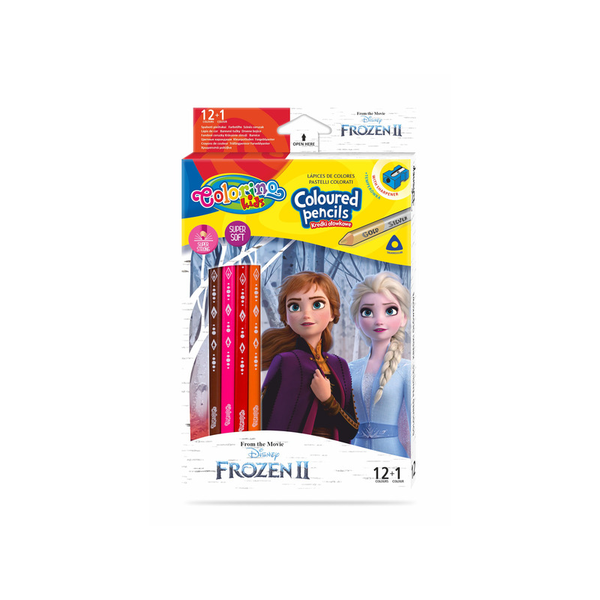 Colorino 12db háromszög alakú ceruza hegyezõvel Jégvarázs