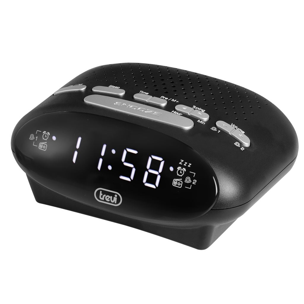 Trevi RC 821 D rádiós ébresztőóra fekete (0082100) (trevi0082100)