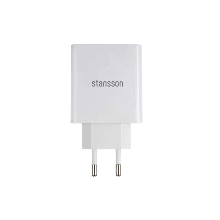 Stansson Hálózati töltő Fehér (5V / 2100mA) (CH-200-W)