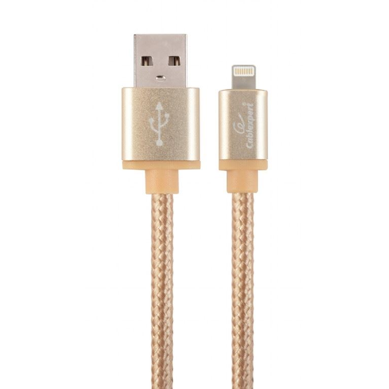 Gembird Cablexpert USB -> Lightning kábel 1.8m aranyszínű (CCB-mUSB2B-AMLM-6-G) (CCB-mUSB2B-AMLM-6-G)