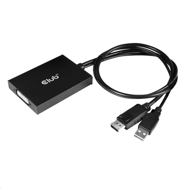 CLUB3D cac-1010 Displayport/usb DVI-I Daul link Zwart, Wit