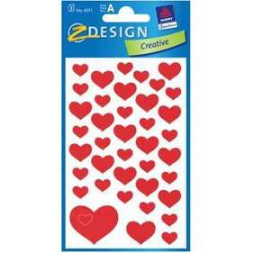 Avery 4371 szivecskék matrica (106431)