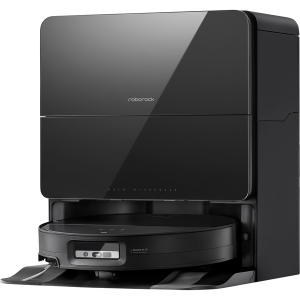 Roborock Saros 10 Робот прахосмукачка с функция за почистване с мокър паркет Черна