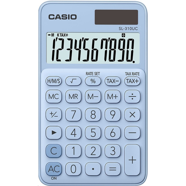 Casio SL-310UC-LB zsebszámológép, világoskék