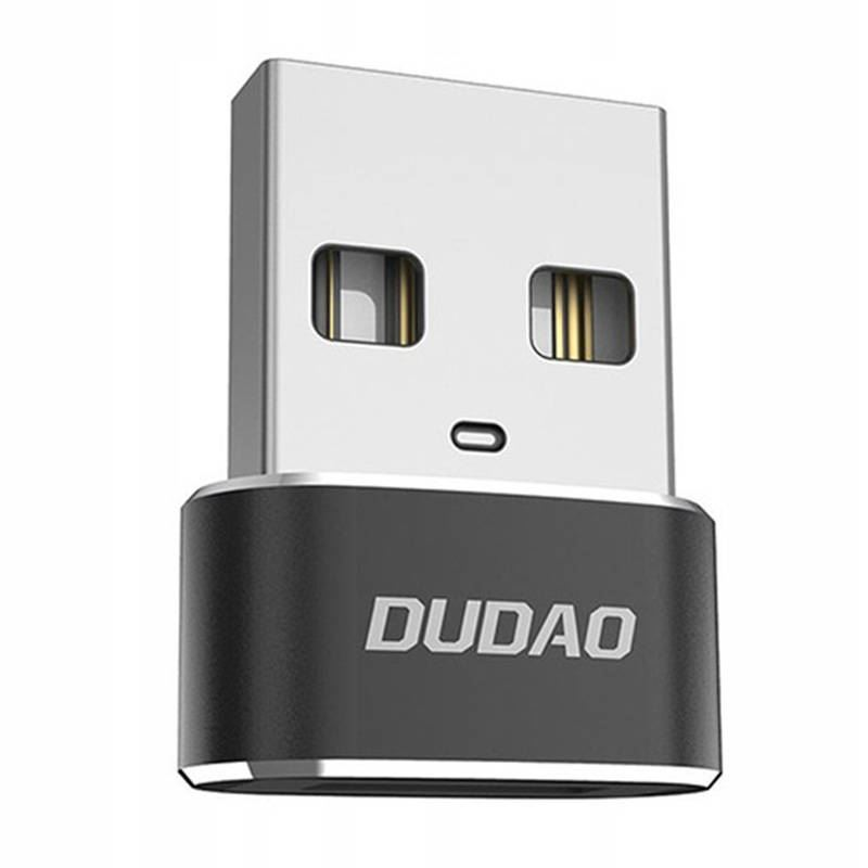 DUDAO L16AC USB-C - USB-A adapter fekete (6973687241230) (L16AC)