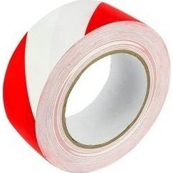 Jelzőszalag GRAND 48mm x 50m Piros-fehér (5903364235673)