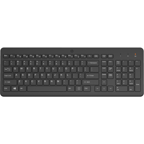 HP Wireless keyboard with 2.4 tastatur Hjem RF trådløst Sort