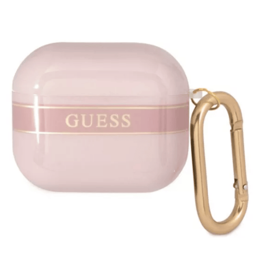 Guess Printed Stripe Apple Airpods (3. gen) tok - Rózsaszín (GUA3HHTSP)