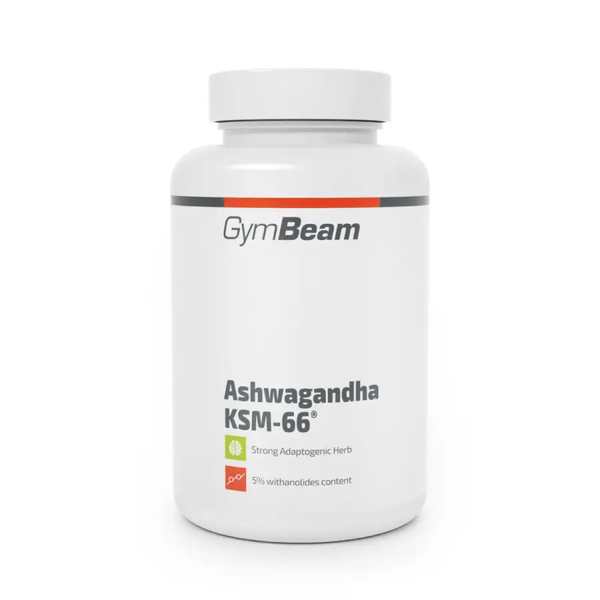 Ashwagandha KSM-66, GymBeam, 90 kapslí