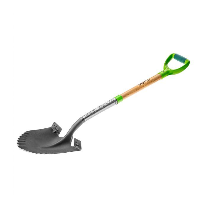 Verto 15G001 Ásó T-Rex, élezett, fanyél, műanyag markolat (Verto15G001)