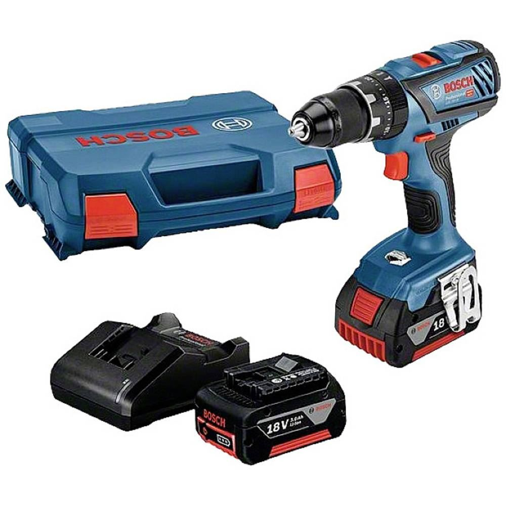 Bosch Professional GSB Akkus ütvefúró-csavarozó 18 V 3 Ah 2x lítiumion akku, 0615990M4C (0615990M4C)