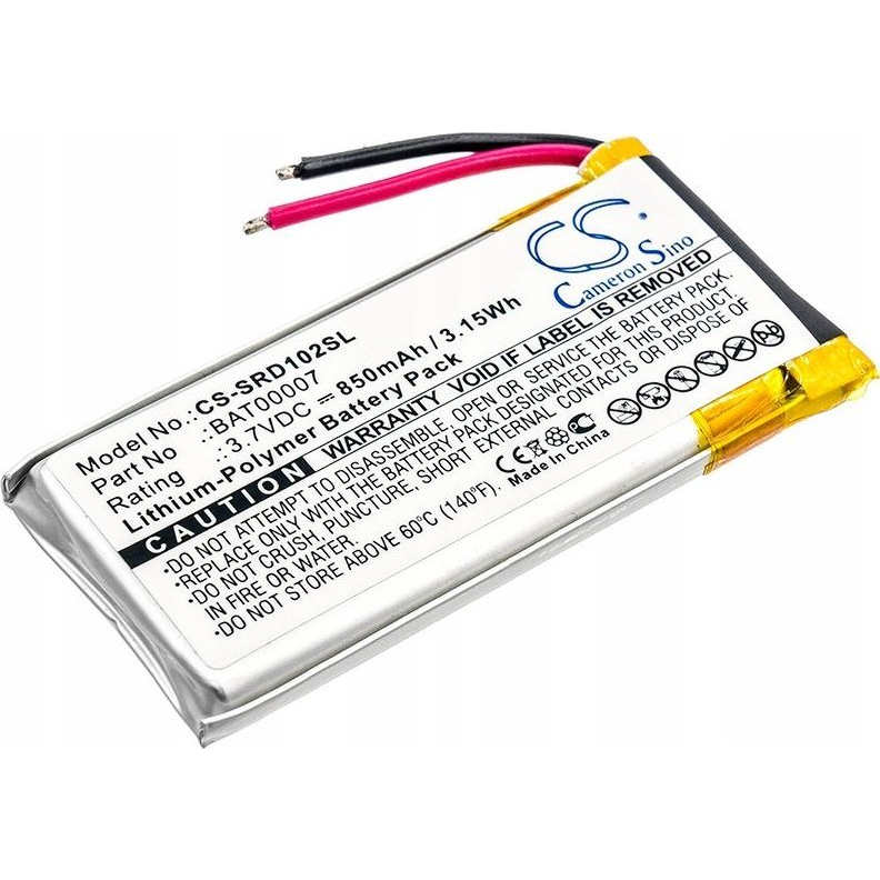 Cameron Sino Li-Polymer Akku 3,7 V/850 mAh, Cardo Bat00007 Kompatibilis (SB8739)