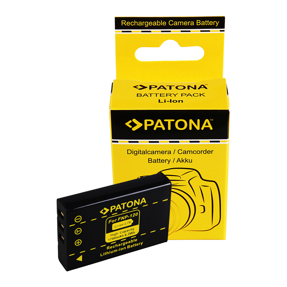 Patona PT1017 NP-120 akkumulátor Fuji fényképezőgépekhez 1700mAh (PT1017)