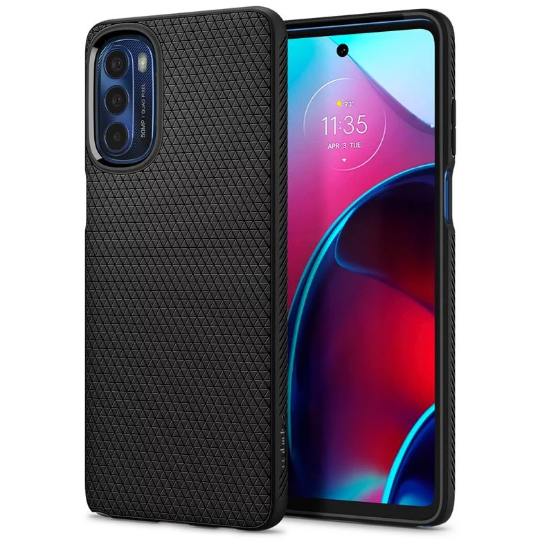Spigen Liquid Air Motorola Moto G Stylus (2022) tok fekete (ACS04469) (ACS04469)