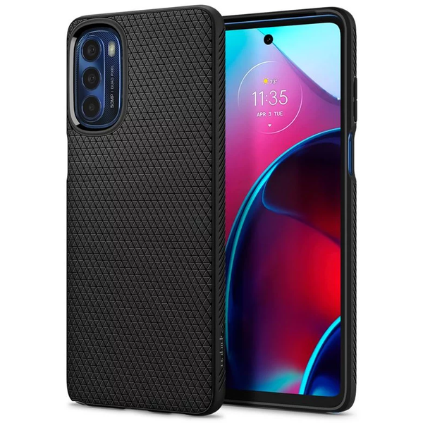 Spigen Liquid Air Motorola Moto G Stylus (2022) tok fekete (ACS04469)