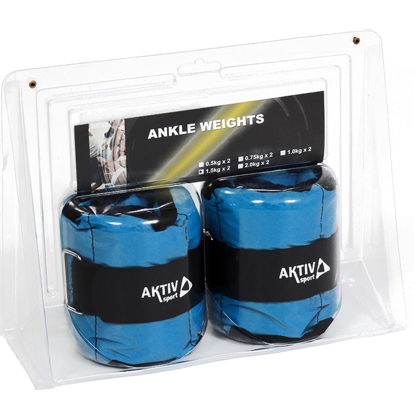 AKTIVSPORT Csukló- és bokasúly 2x1.5 kg kék