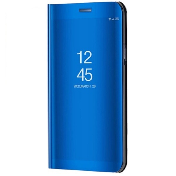 Huawei Honor 30S, Oldalra nyíló tok, hívás mutatóval, Smart View Cover, kék (utángyártott) (102223)